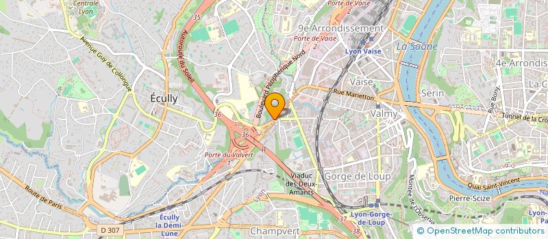 localisation de l'entreprise TDL  ECULLY