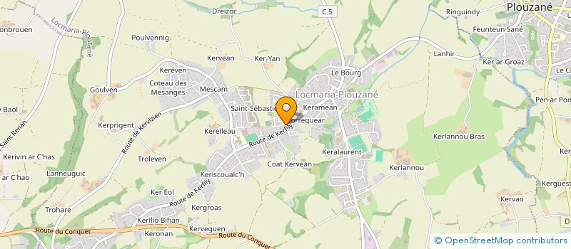 localisation de l'entreprise TDL  LOCMARIA-PLOUZANE