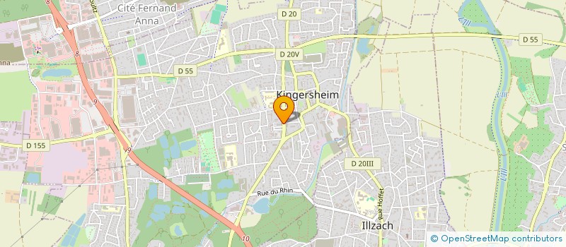 localisation de l'entreprise TDL  KINGERSHEIM