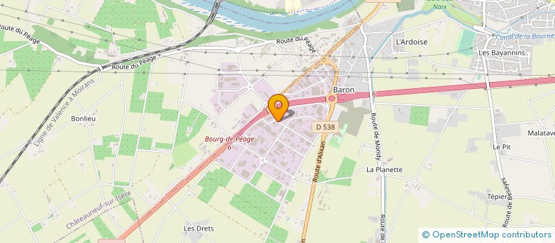 localisation de l'entreprise TDL DESIGN à BOURG-DE-PEAGE