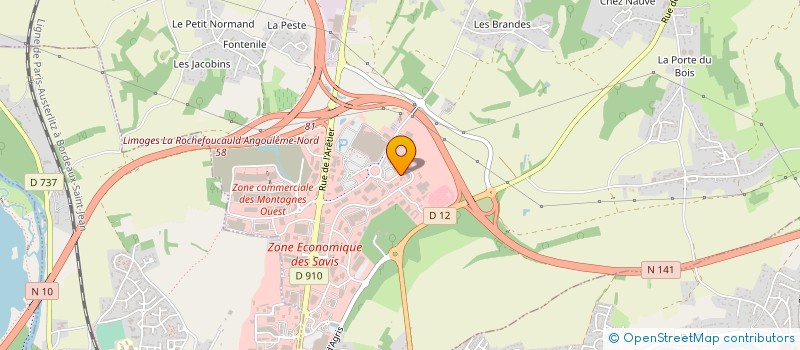 localisation de l'entreprise TDL FINANCES  CHAMPNIERS