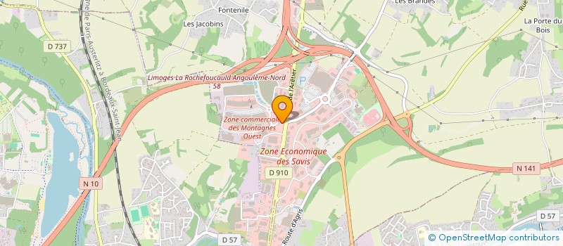 localisation de l'entreprise TDL INGENIERIE à CHAMPNIERS
