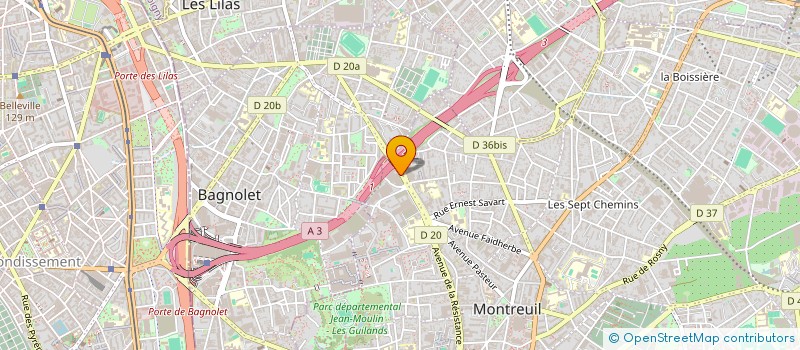 localisation de l'entreprise TDL LOGISTIC à MONTREUIL