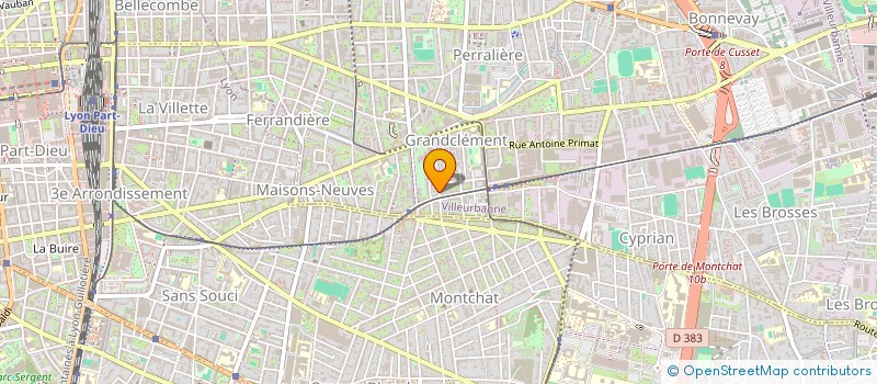 localisation de l'entreprise TDLD  VILLEURBANNE