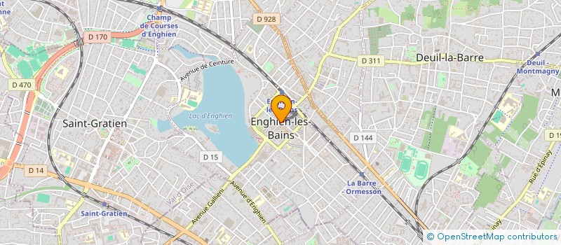 localisation de l'entreprise TDLL DIFFUSION à ENGHIEN-LES-BAINS
