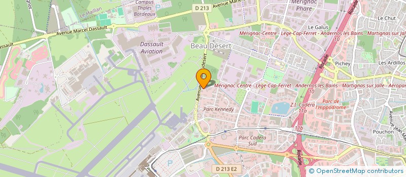 localisation de l'entreprise TDM à MERIGNAC