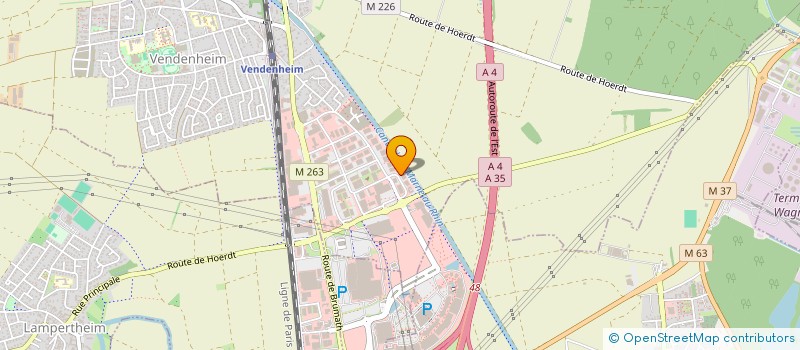 localisation de l'entreprise TDM DIFFUSION SARL à VENDENHEIM