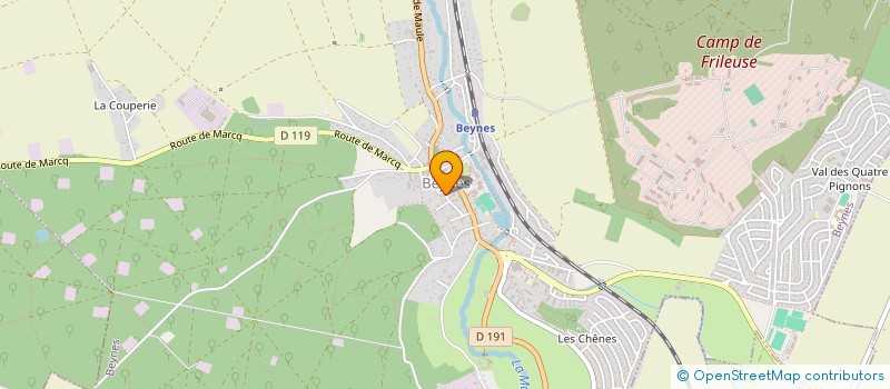 localisation de l'entreprise TDM PAYSAGE à BEYNES