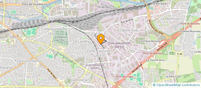 localisation de l'entreprise TDM SARL à RENNES