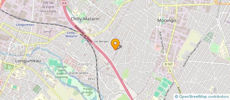 localisation de l'entreprise TDM SERVICES à CHILLY-MAZARIN