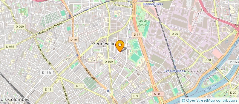 localisation de l'entreprise TDM SERVICES à GENNEVILLIERS