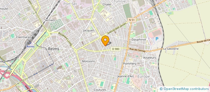localisation de l'entreprise TDMV à REIMS