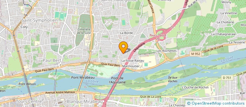 localisation de l'entreprise TDP 36  TOURS