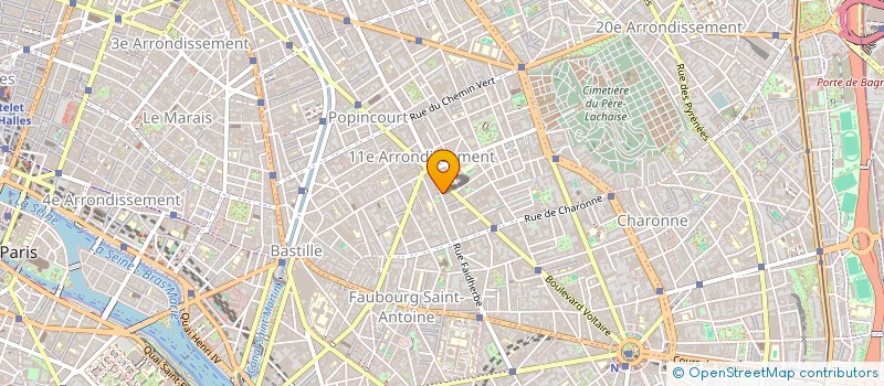 localisation de l'entreprise TDP à PARIS