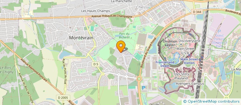 localisation de l'entreprise TDP  MONTEVRAIN