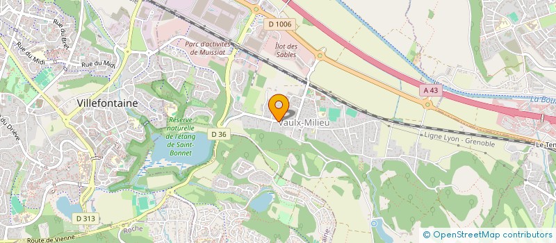 localisation de l'entreprise TDP  VAULX-MILIEU