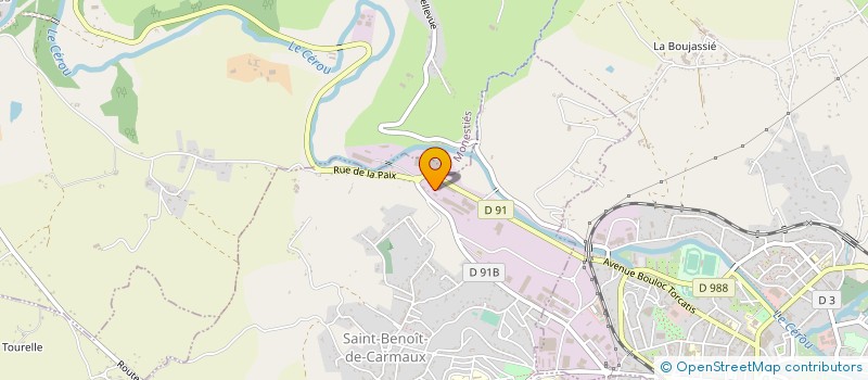 localisation de l'entreprise TDP GROUP à SAINT-BENOIT-DE-CARMAUX