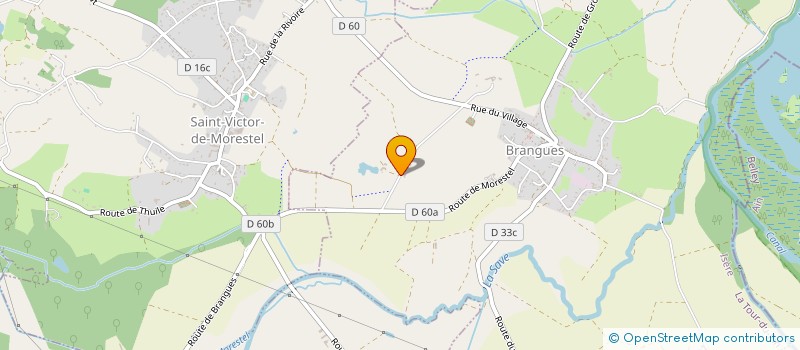 localisation de l'entreprise TDP L'ECUREUIL  BRANGUES