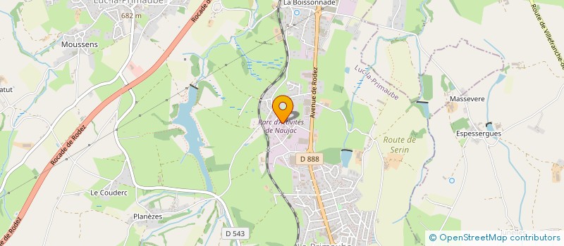 localisation de l'entreprise TDR  LUC-LA-PRIMAUBE