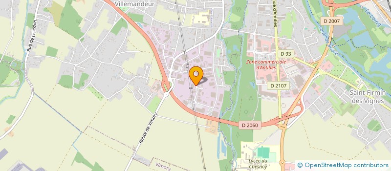 localisation de l'entreprise TDR 45 à VILLEMANDEUR