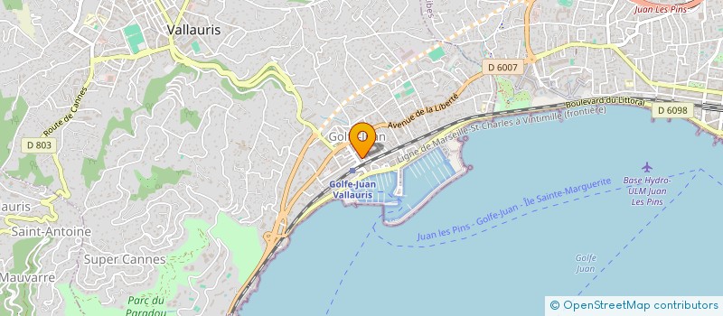 localisation de l'entreprise TDR CONCEPT SARL  VALLAURIS