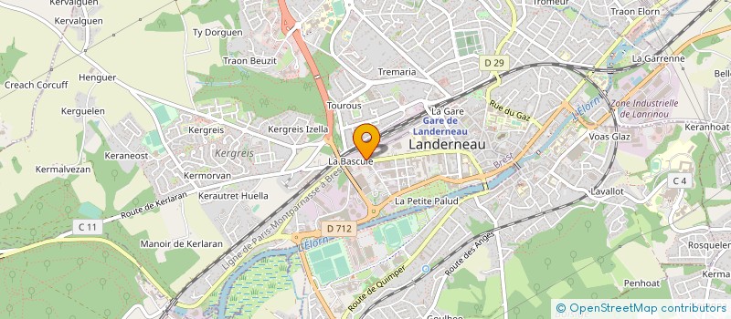 localisation de l'entreprise TDR LANDERNEAU à LANDERNEAU