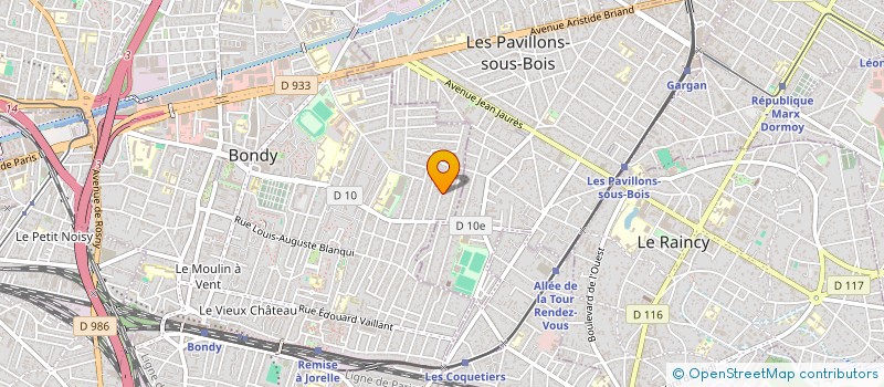 localisation de l'entreprise TDRH à BONDY