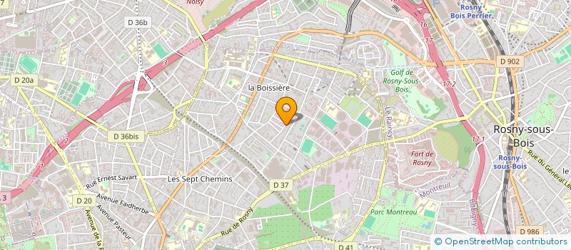 localisation de l'entreprise TDS à MONTREUIL