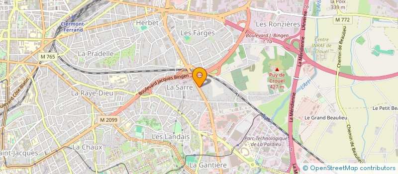localisation de l'entreprise TDS 63 à CLERMONT-FERRAND