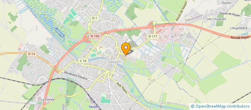 localisation de l'entreprise TDS  SAUJON