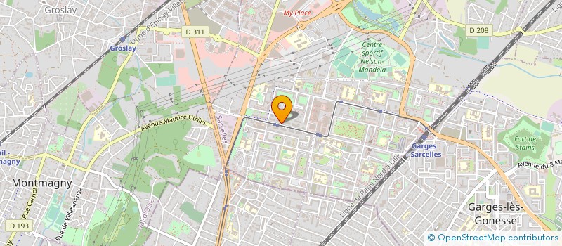 localisation de l'entreprise TDS STORES  SARCELLES