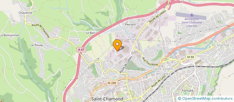 localisation de l'entreprise TDSC à SAINT-CHAMOND
