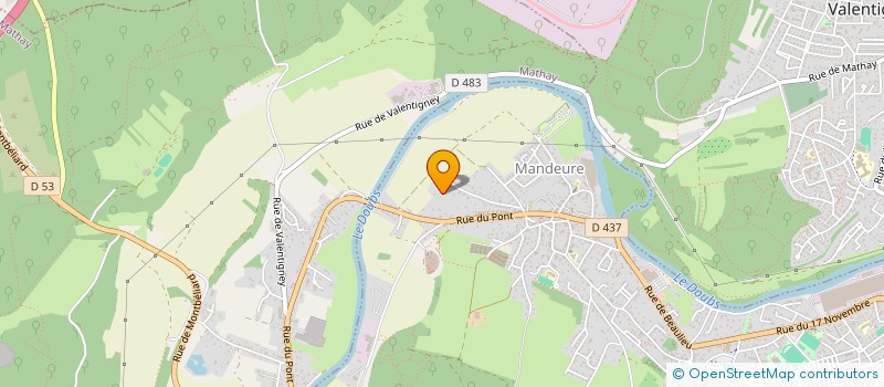 localisation de l'entreprise TDSI  MANDEURE