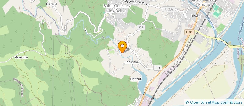 localisation de l'entreprise TDTP à SAINT-GEORGES-LES-BAINS
