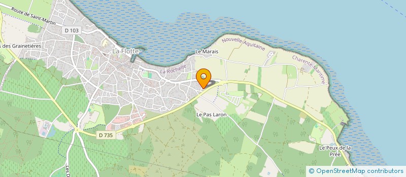 localisation de l'entreprise TDUM à LA FLOTTE