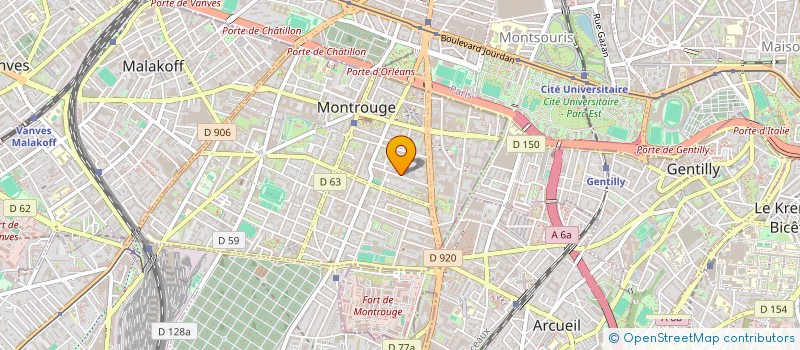 localisation de l'entreprise TDV  MONTROUGE