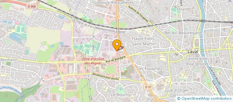 localisation de l'entreprise TDV LG à LAVAL
