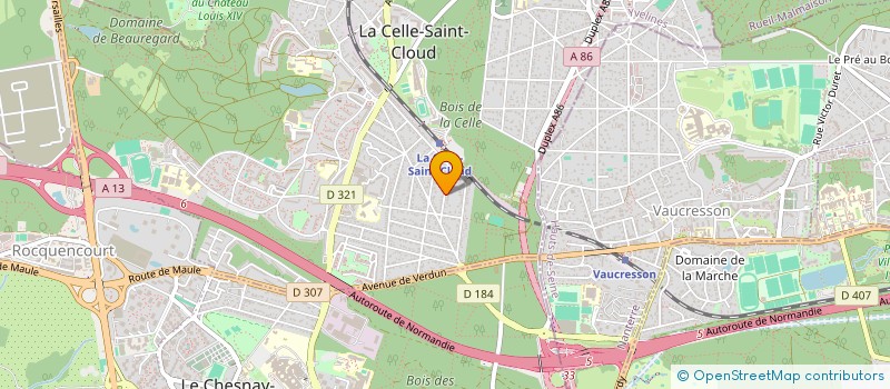 localisation de l'entreprise TDX INTERNATIONAL  LA CELLE-SAINT-CLOUD