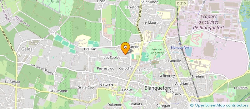 localisation de l'entreprise TE AVA à BLANQUEFORT