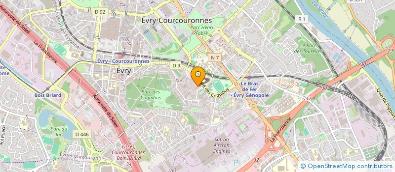 localisation de l'entreprise TE CHEM PAYSAGE à EVRY-COURCOURONNES