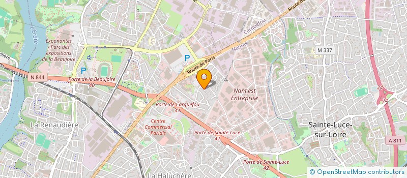 localisation de l'entreprise TE & CO à NANTES