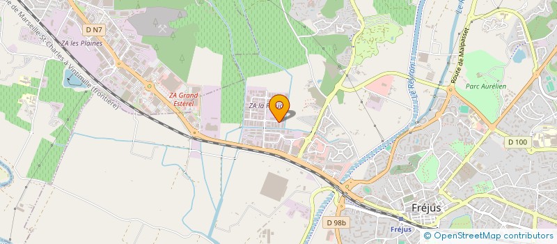 localisation de l'entreprise TE CONSTRUCTION à FREJUS