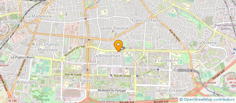 localisation de l'entreprise TE-ED CARRELAGES  RENNES