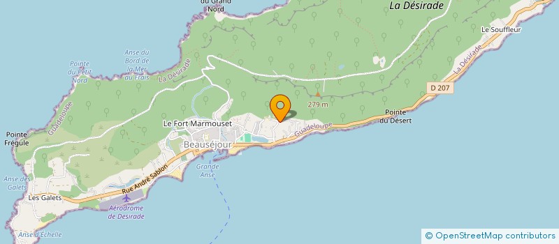localisation de l'entreprise TE ET DIFE : ASSOCIATION DES ARTS DE LA TERRE ET DU FEU DE LA GUADELOUPE à LA DESIRADE