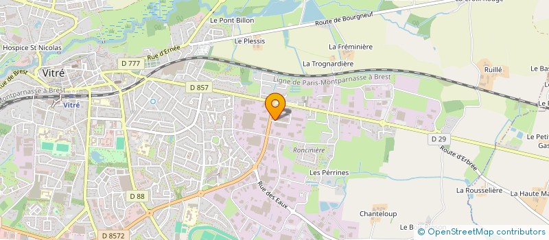 localisation de l'entreprise TE S I FRANCE  VITRE