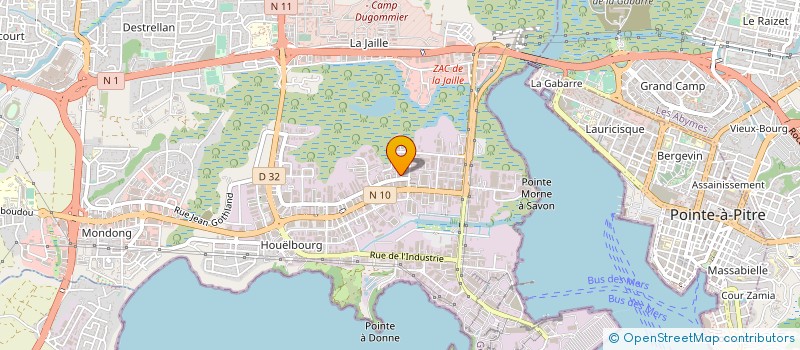 localisation de l'entreprise TE WURUHI  BAIE-MAHAULT