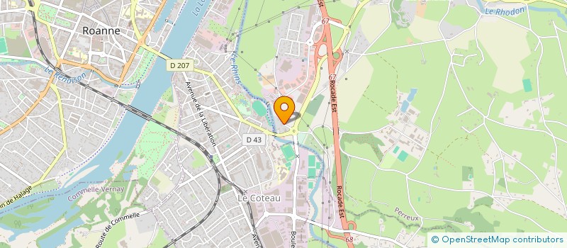 localisation de l'entreprise TE2C  PERREUX