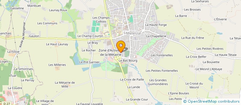 localisation de l'entreprise TE2C  MELESSE