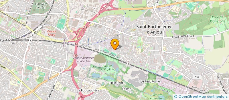 localisation de l'entreprise TE2FM  SAINT-BARTHELEMY-D'ANJOU