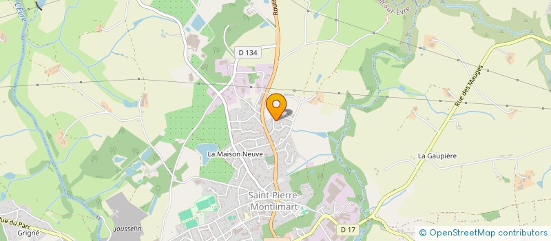 localisation de l'entreprise TE2M à MONTREVAULT-SUR-EVRE